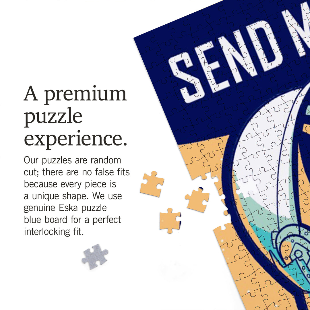 Space Queens Collection, Woman Astronaut, Send Me To The Stars, Jigsaw Puzzle Puzzle Lantern Press 
