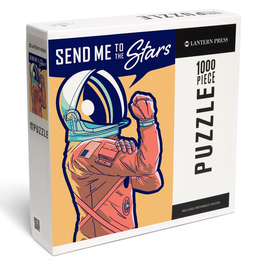 Space Queens Collection, Woman Astronaut, Send Me To The Stars, Jigsaw Puzzle Puzzle Lantern Press 