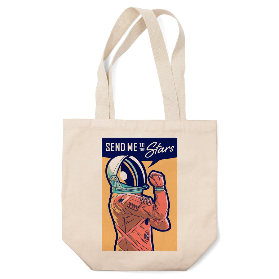Space Queens Collection, Woman Astronaut, Send Me To The Stars, Tote Bag Totes Lantern Press 