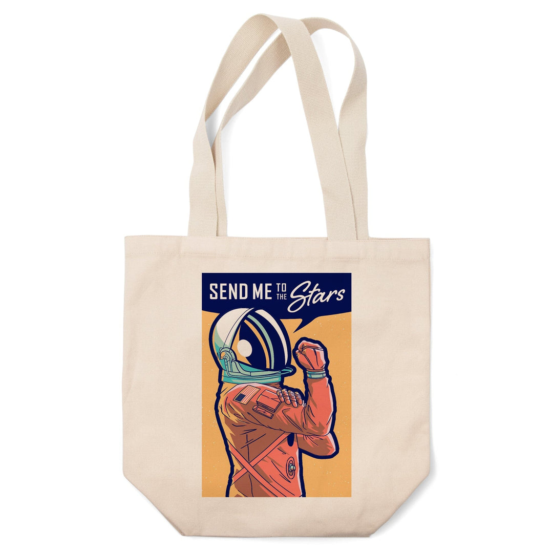 Space Queens Collection, Woman Astronaut, Send Me To The Stars, Tote Bag Totes Lantern Press 