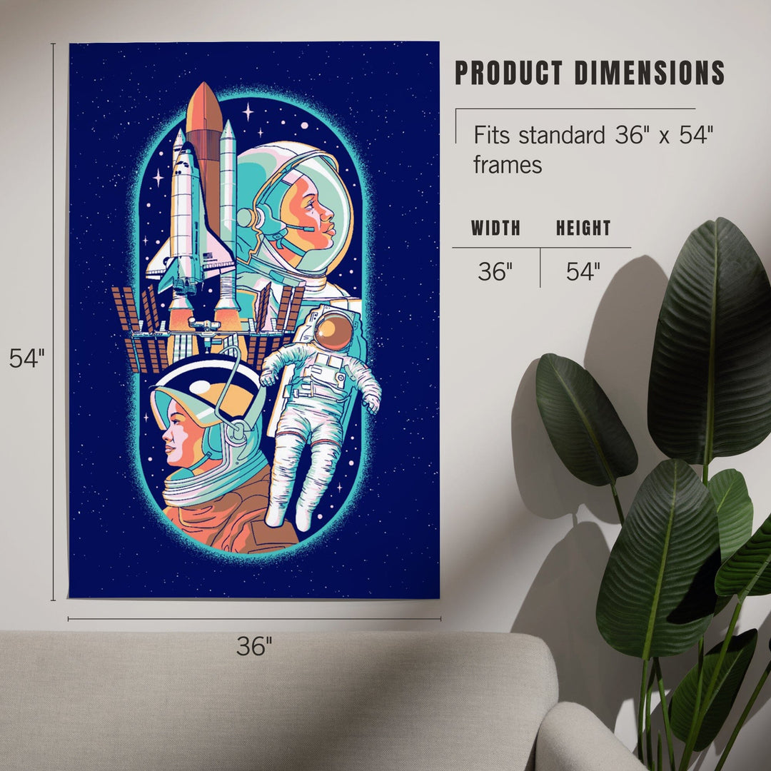 Space Queens Collection, Women in Space, Art & Giclee Prints Art Lantern Press 