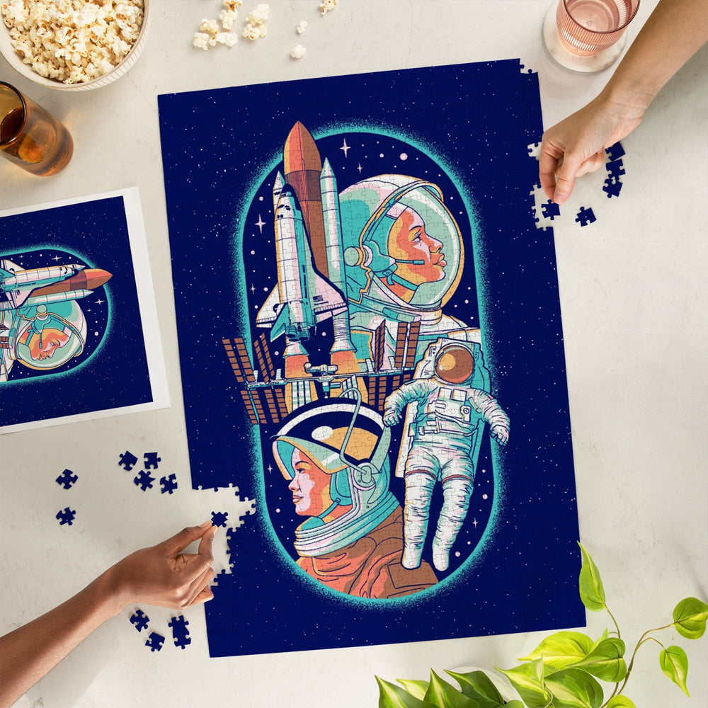 Space Queens Collection, Women in Space, Jigsaw Puzzle Puzzle Lantern Press 