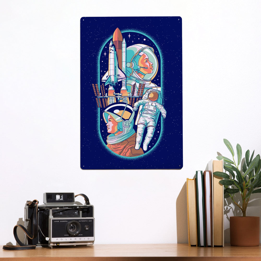 Space Queens Collection, Women in Space, Metal Signs Metal Lantern Press 