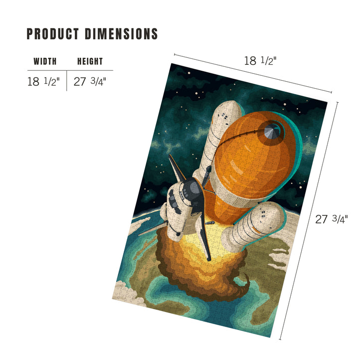 Space Shuttle Entering Orbit, Jigsaw Puzzle Puzzle Lantern Press 