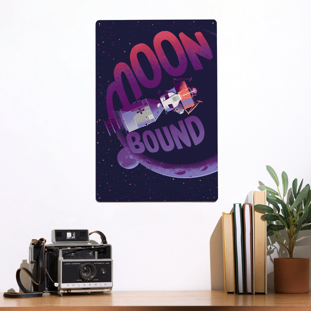 Spacethusiasm Collection, Apollo, Moon Bound, Metal Signs Metal Lantern Press 