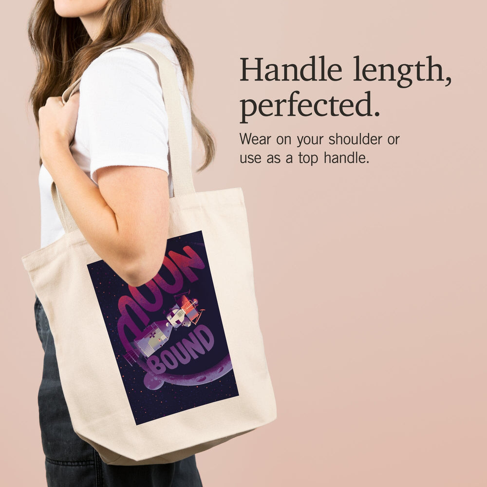Spacethusiasm Collection, Apollo, Moon Bound, Tote Bag Totes Lantern Press 