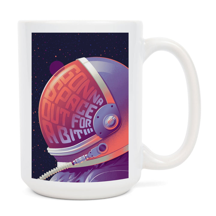 Spacethusiasm Collection, Astronaut, Gonna Space Out For A Bit, Ceramic Mug Mugs Lantern Press 