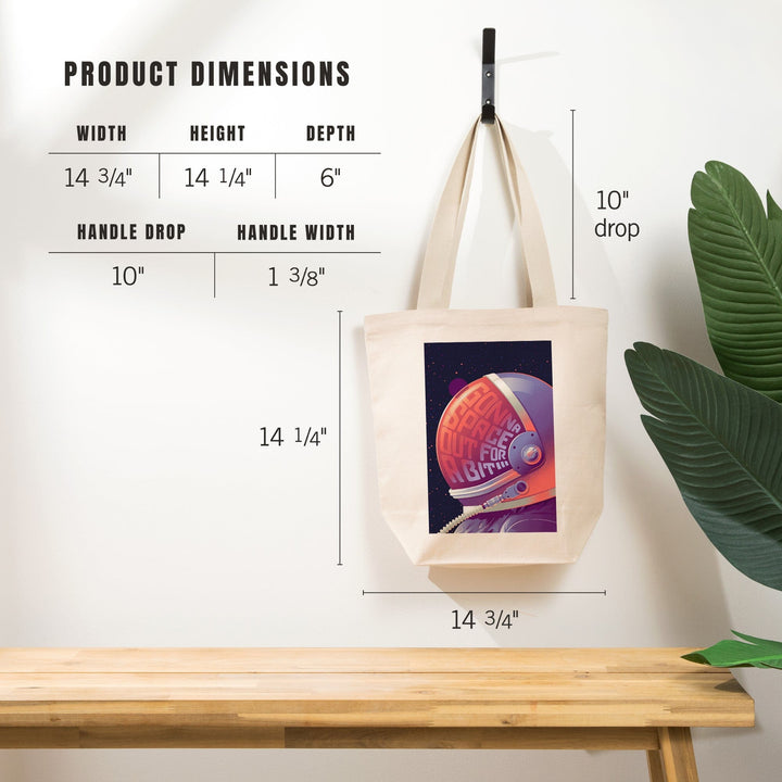 Spacethusiasm Collection, Astronaut, Gonna Space Out For A Bit, Tote Bag Totes Lantern Press 