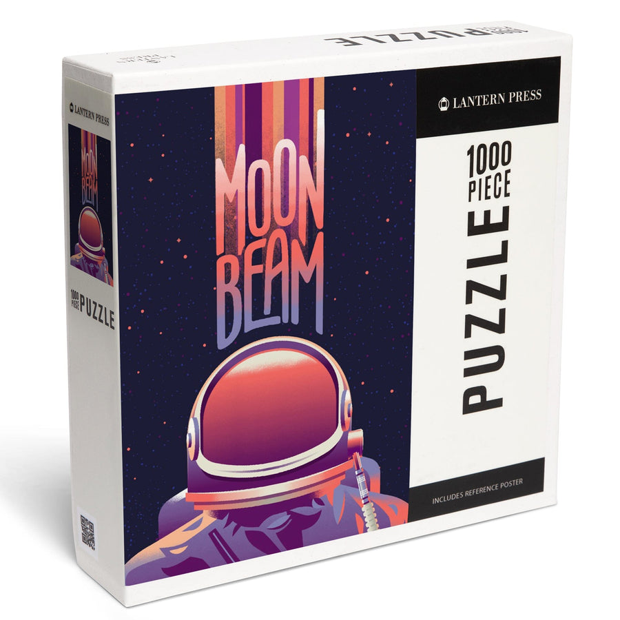 Spacethusiasm Collection, Astronaut, Moon Beam, Jigsaw Puzzle Puzzle Lantern Press 