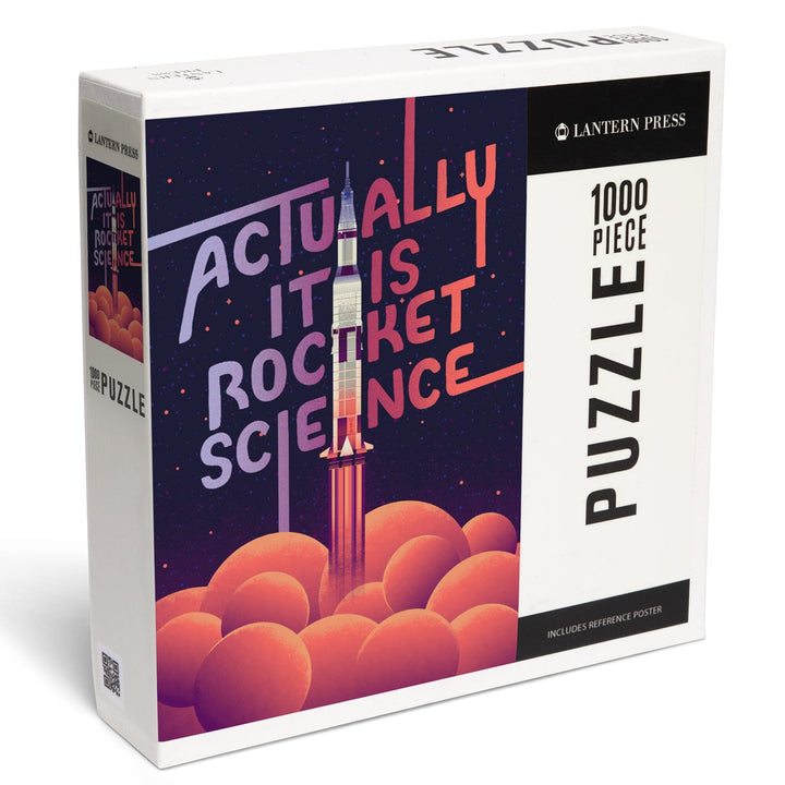 Spacethusiasm Collection, Rocket Launch, Actually It Is Rocket Science, Jigsaw Puzzle Puzzle Lantern Press 