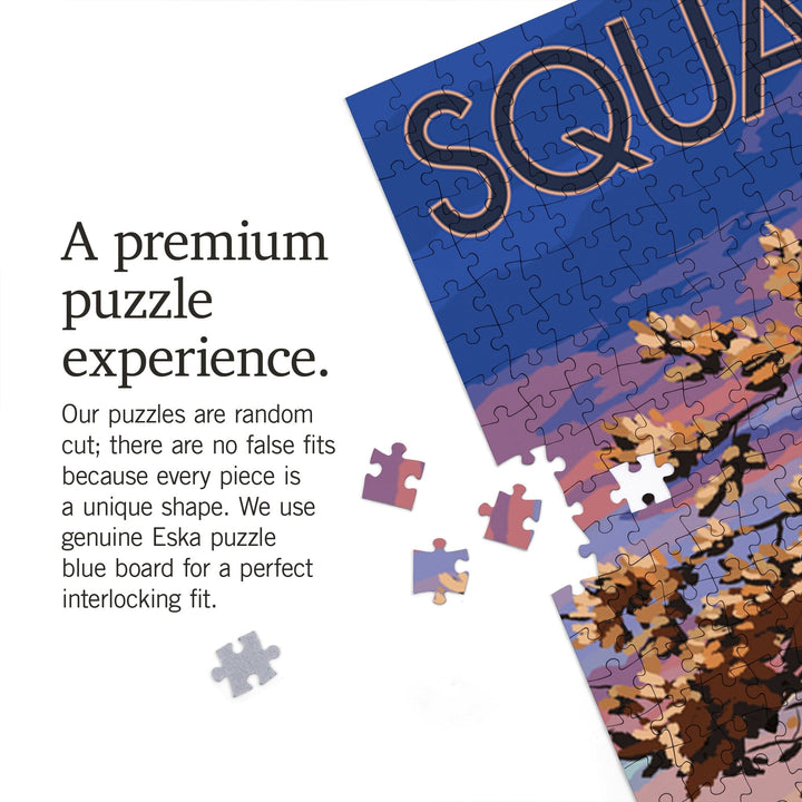 Squam Lake, New Hampshire, Lake at Dusk, Jigsaw Puzzle Puzzle Lantern Press 