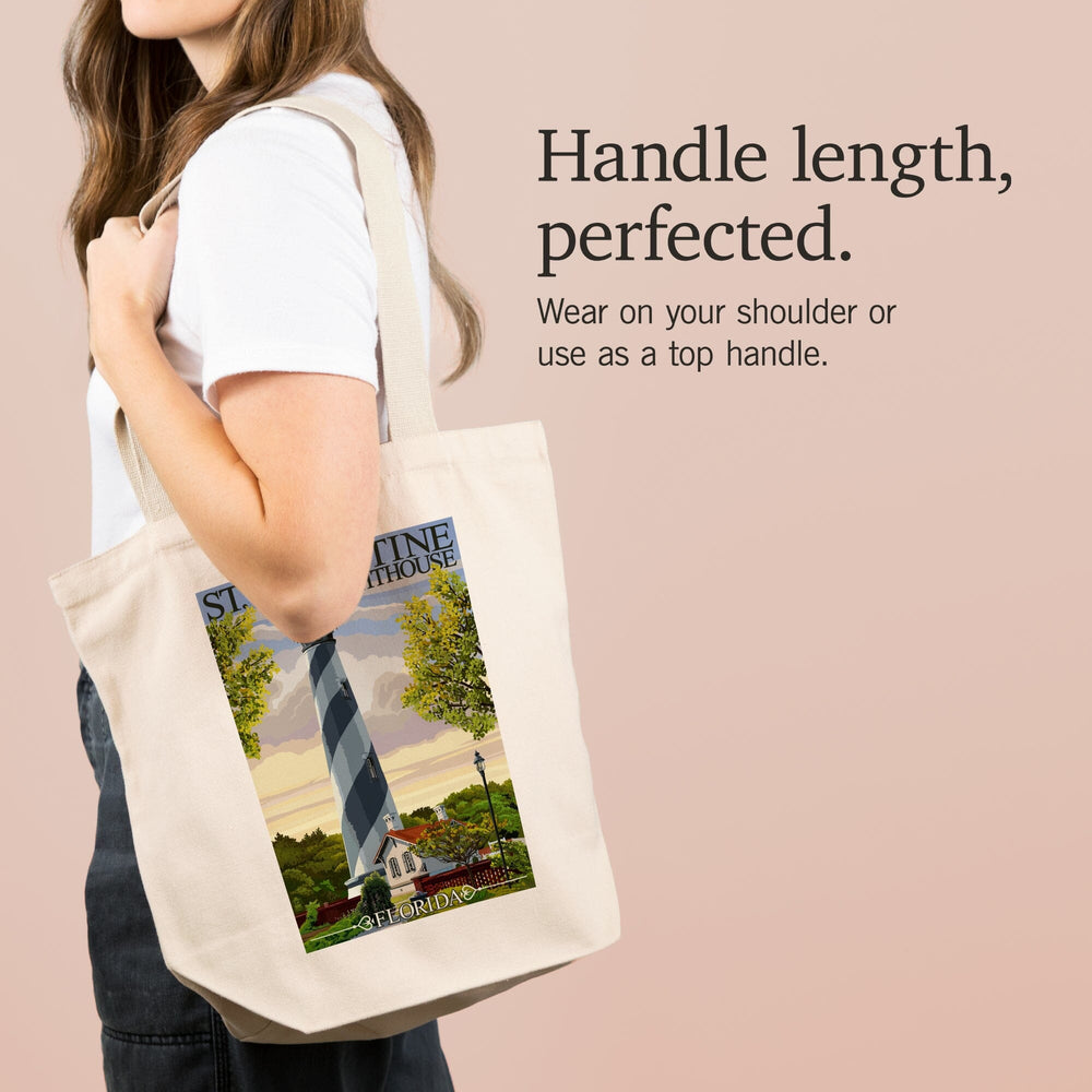 St. Augustine, Florida Lighthouse, Tote Bag Totes Lantern Press 