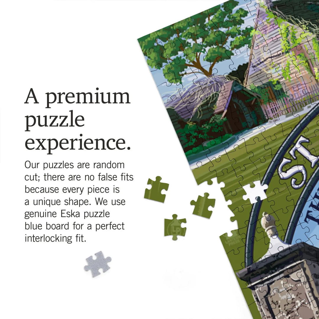St. Augustine, Florida, Montage Scenes, Jigsaw Puzzle Puzzle Lantern Press 