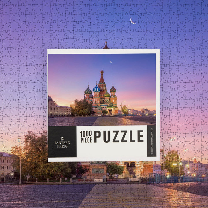 St. Basil's Cathedral, Moscow, Russia, Jigsaw Puzzle Puzzle Lantern Press 