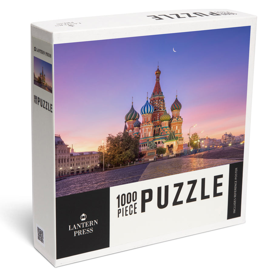 St. Basil's Cathedral, Moscow, Russia, Jigsaw Puzzle Puzzle Lantern Press 