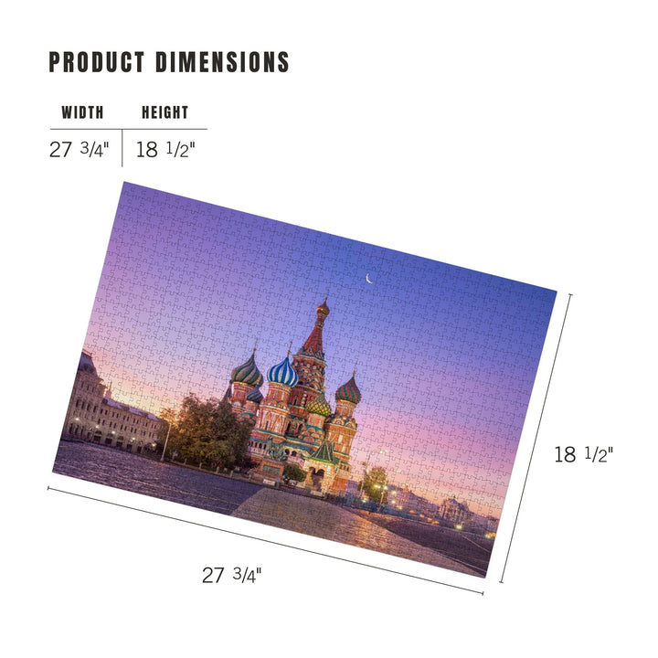 St. Basil's Cathedral, Moscow, Russia, Jigsaw Puzzle Puzzle Lantern Press 