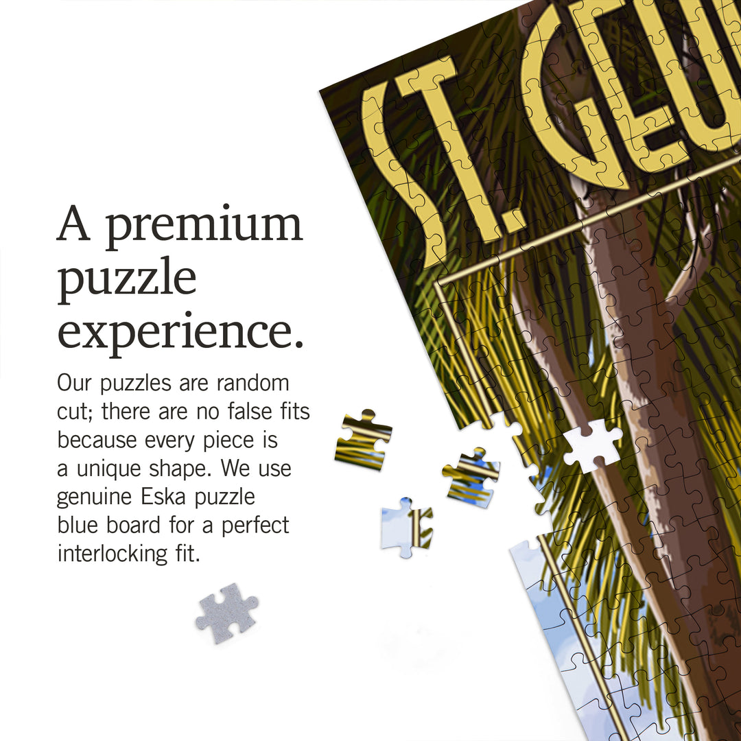 St. George Island, Florida, Hammock, Jigsaw Puzzle Puzzle Lantern Press 