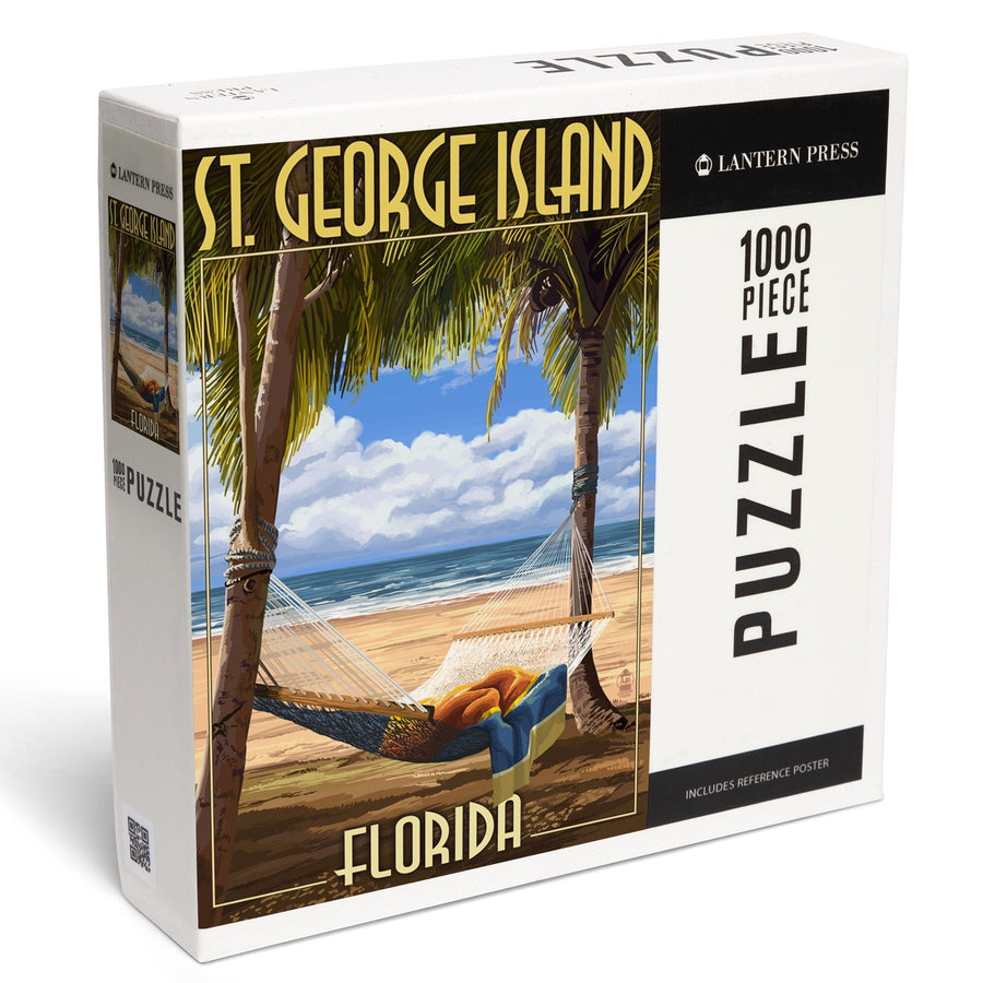 St. George Island, Florida, Hammock, Jigsaw Puzzle Puzzle Lantern Press 