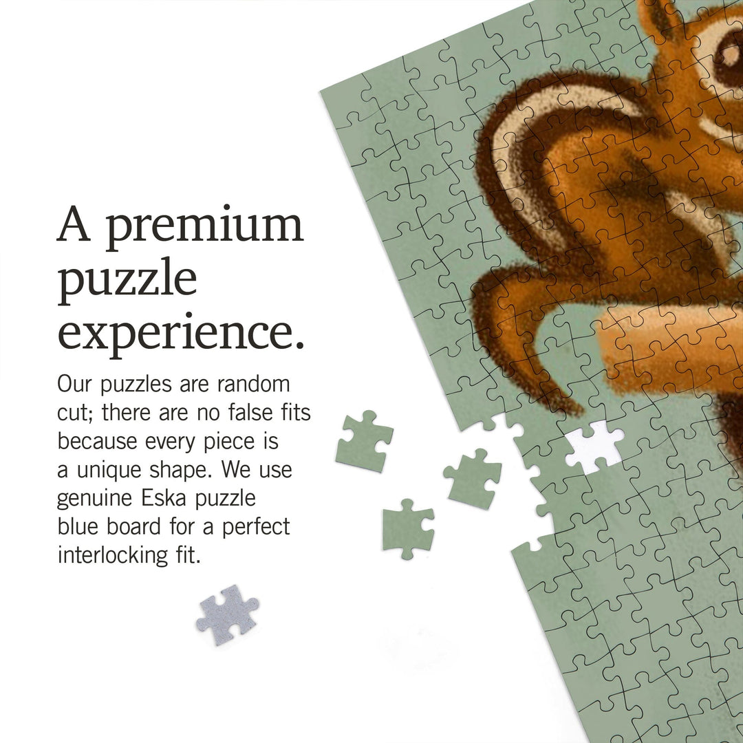 Stay Wild, Smokey Bear and Squirrel, Jigsaw Puzzle Puzzle Lantern Press 