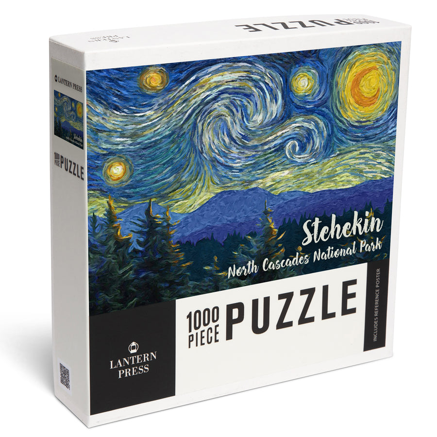 Stehekin, North Cascades National Park, Washington, Starry Night, Jigsaw Puzzle Puzzle Lantern Press 