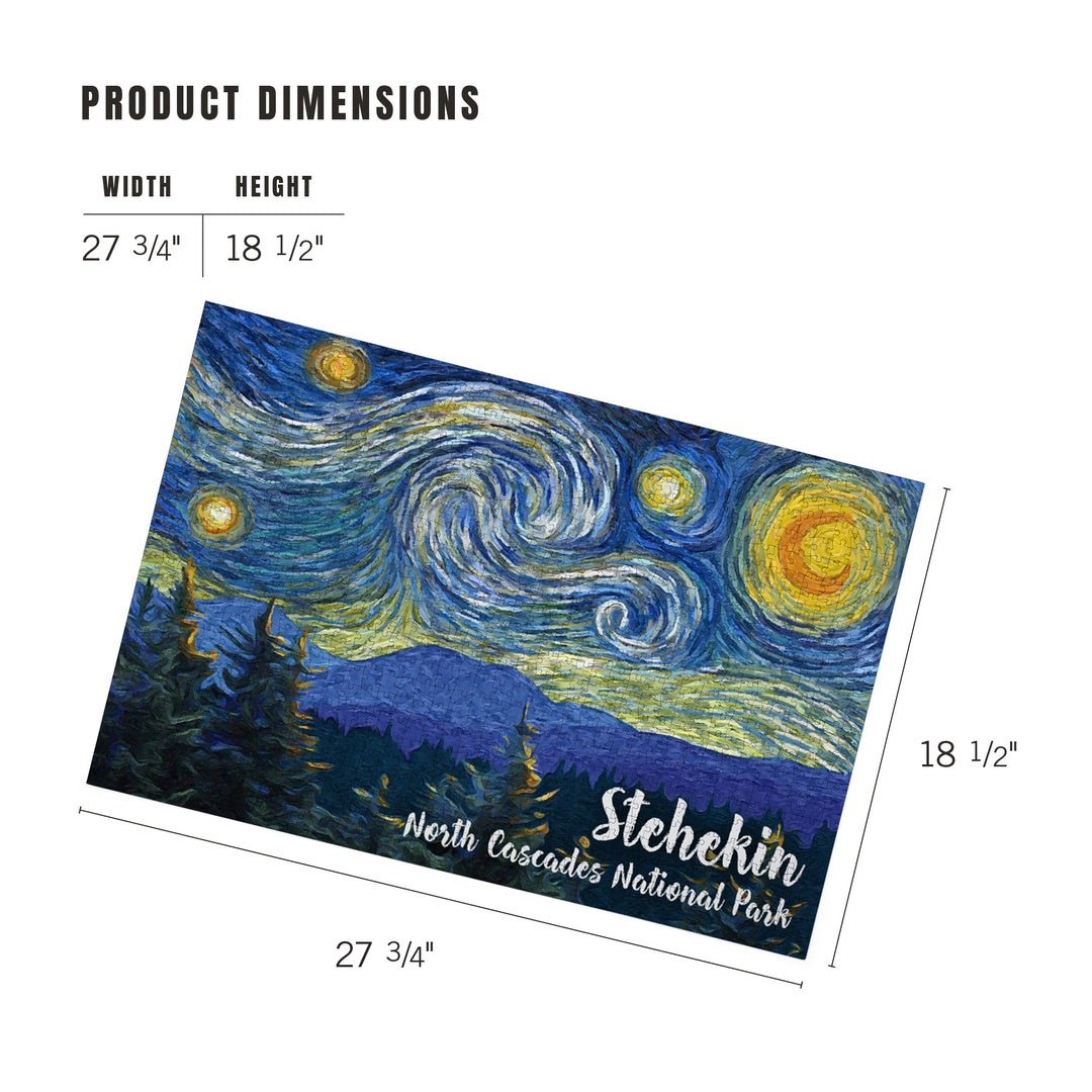 Stehekin, North Cascades National Park, Washington, Starry Night, Jigsaw Puzzle Puzzle Lantern Press 