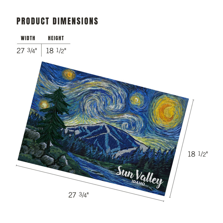 Sun Valley, Idaho, Bald Mountain, Starry Night, Jigsaw Puzzle Puzzle Lantern Press 