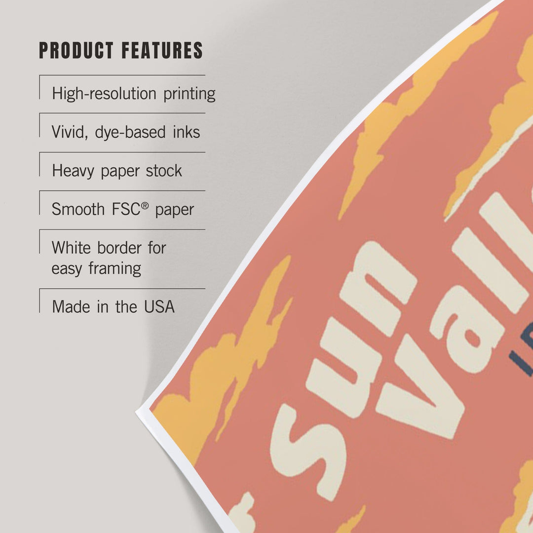 Sun Valley, Idaho, Explorer Series, Art & Giclee Prints Art Lantern Press 