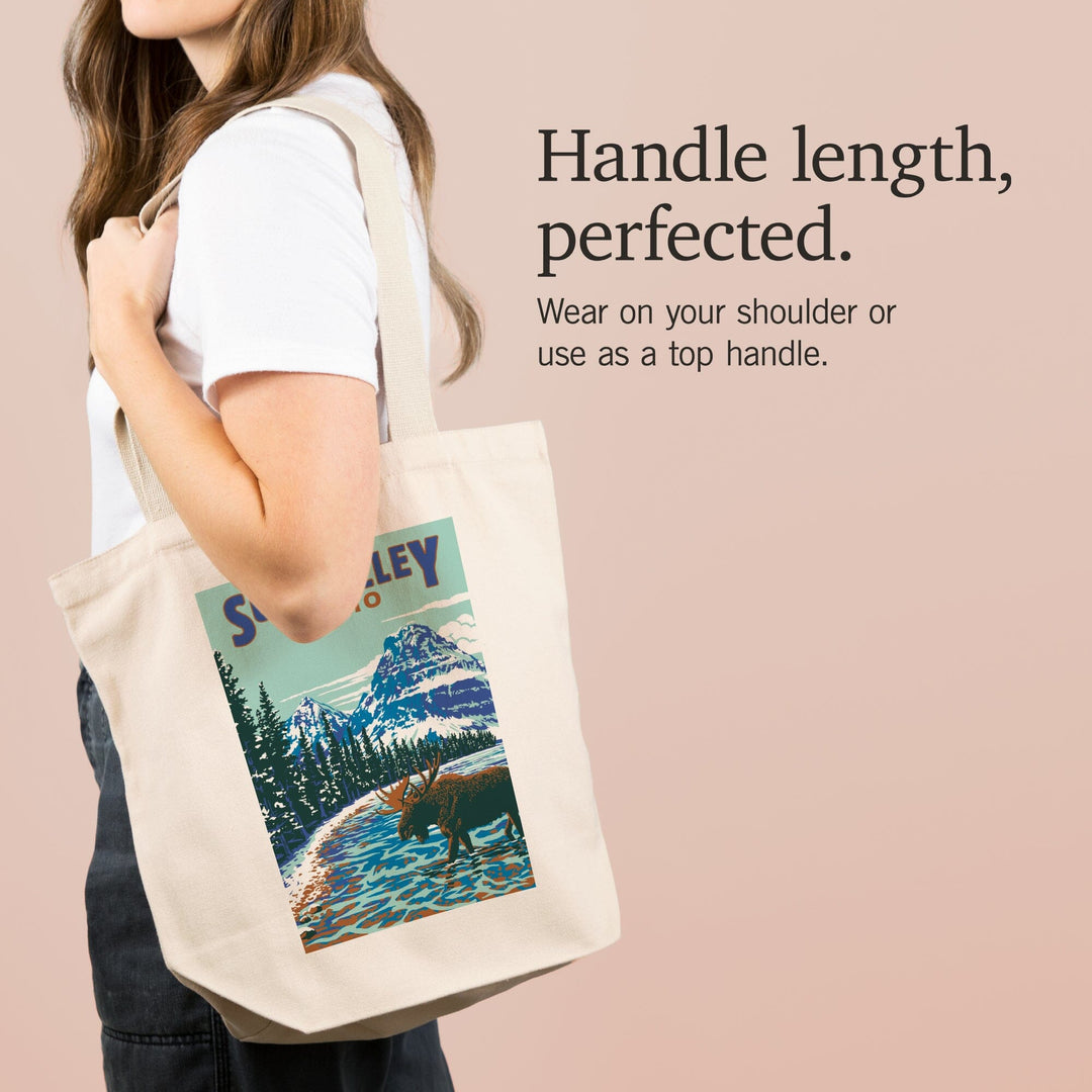 Sun Valley, Idaho, Explorer Series, Blue, Tote Bag Totes Lantern Press 