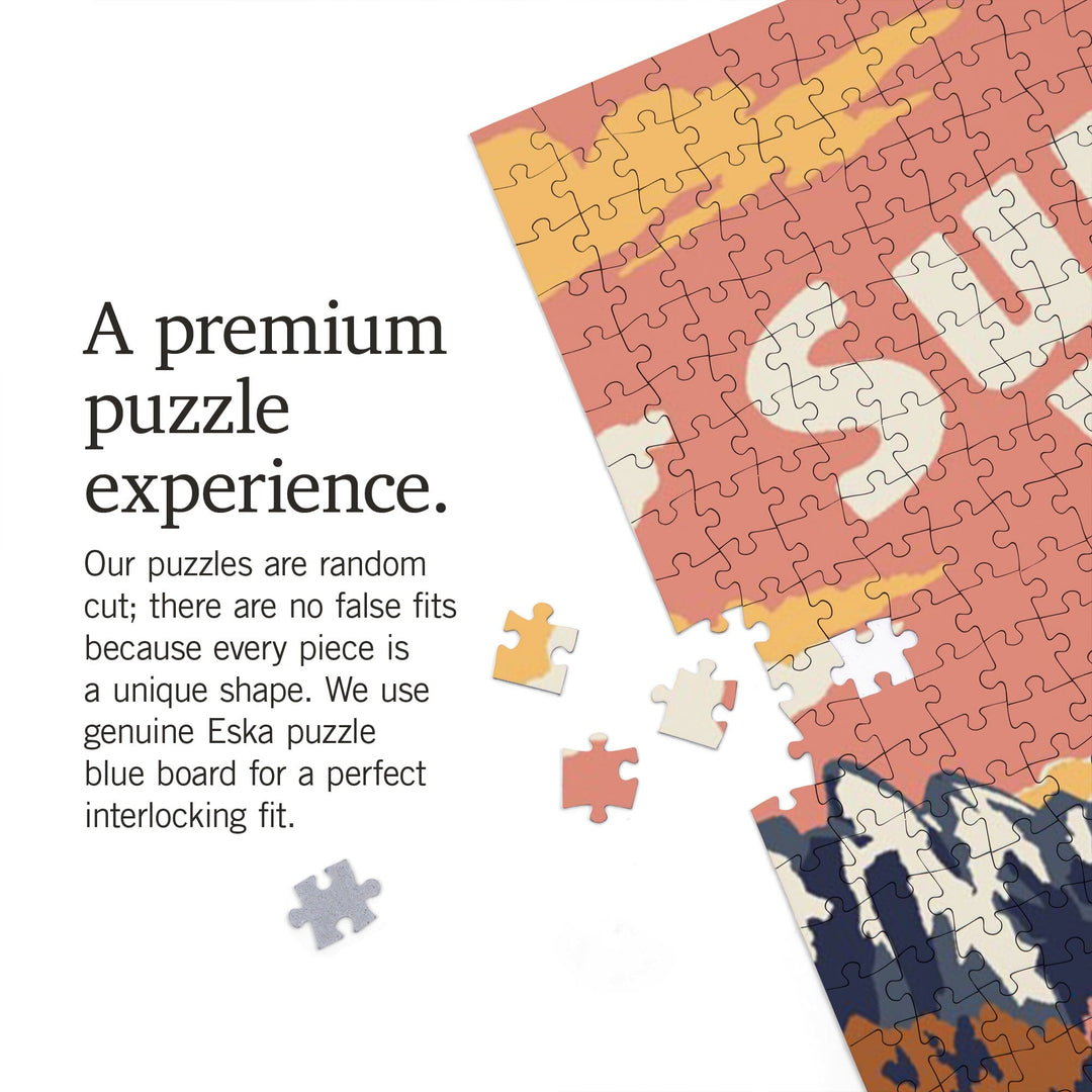 Sun Valley, Idaho, Explorer Series, Jigsaw Puzzle Puzzle Lantern Press 