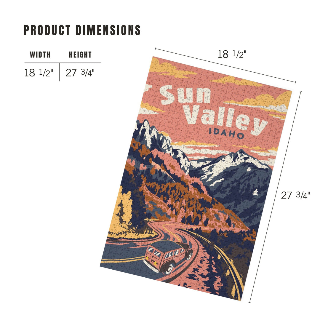 Sun Valley, Idaho, Explorer Series, Jigsaw Puzzle Puzzle Lantern Press 