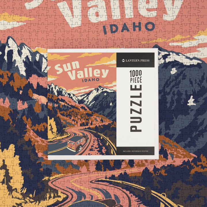 Sun Valley, Idaho, Explorer Series, Jigsaw Puzzle Puzzle Lantern Press 