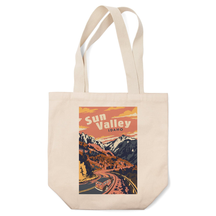 Sun Valley, Idaho, Explorer Series, Tote Bag Totes Lantern Press 
