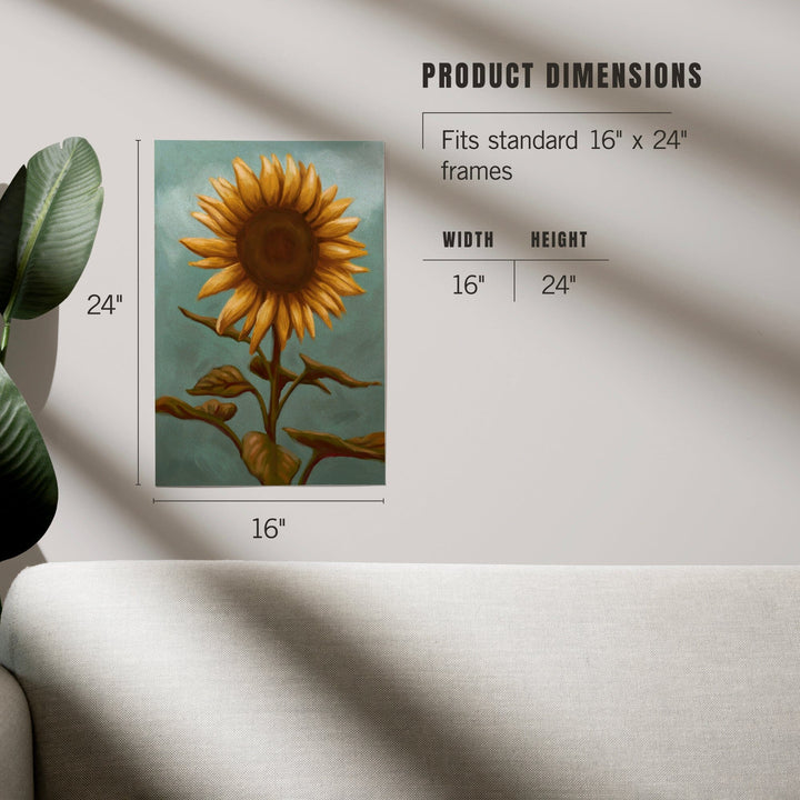Sunflower, Oil Painting, Art & Giclee Prints Art Lantern Press 
