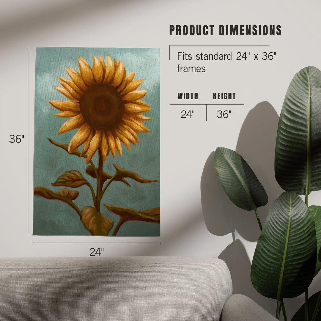 Sunflower, Oil Painting, Art & Giclee Prints Art Lantern Press 