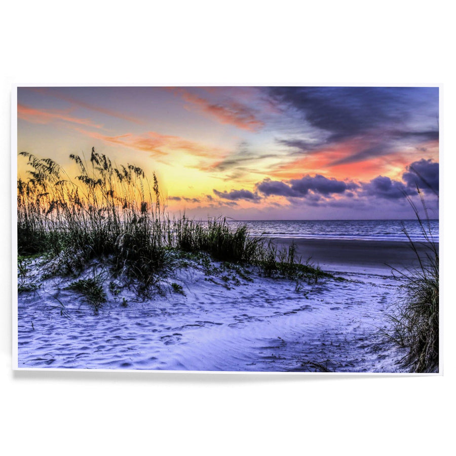 Sunrise Beach Scene, Art & Giclee Prints Art Lantern Press 
