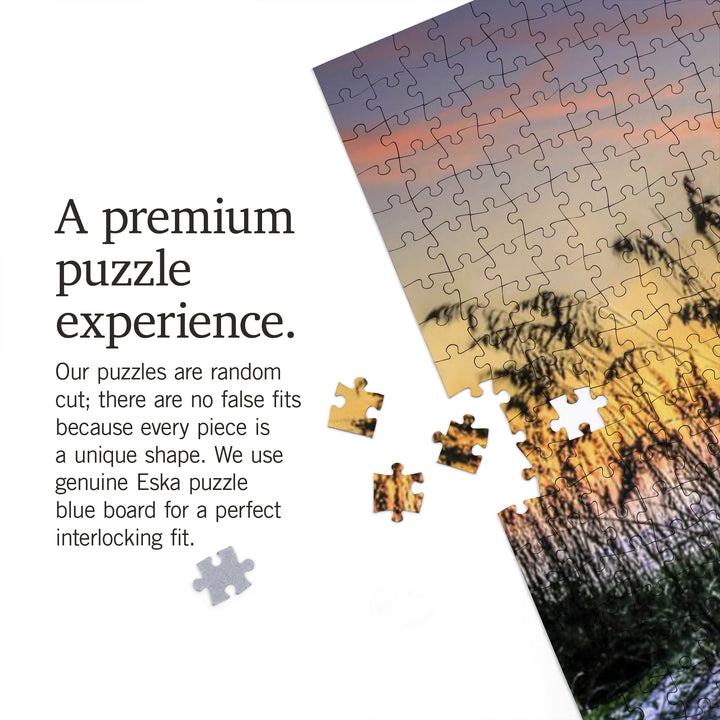 Sunrise Beach Scene, Jigsaw Puzzle Puzzle Lantern Press 