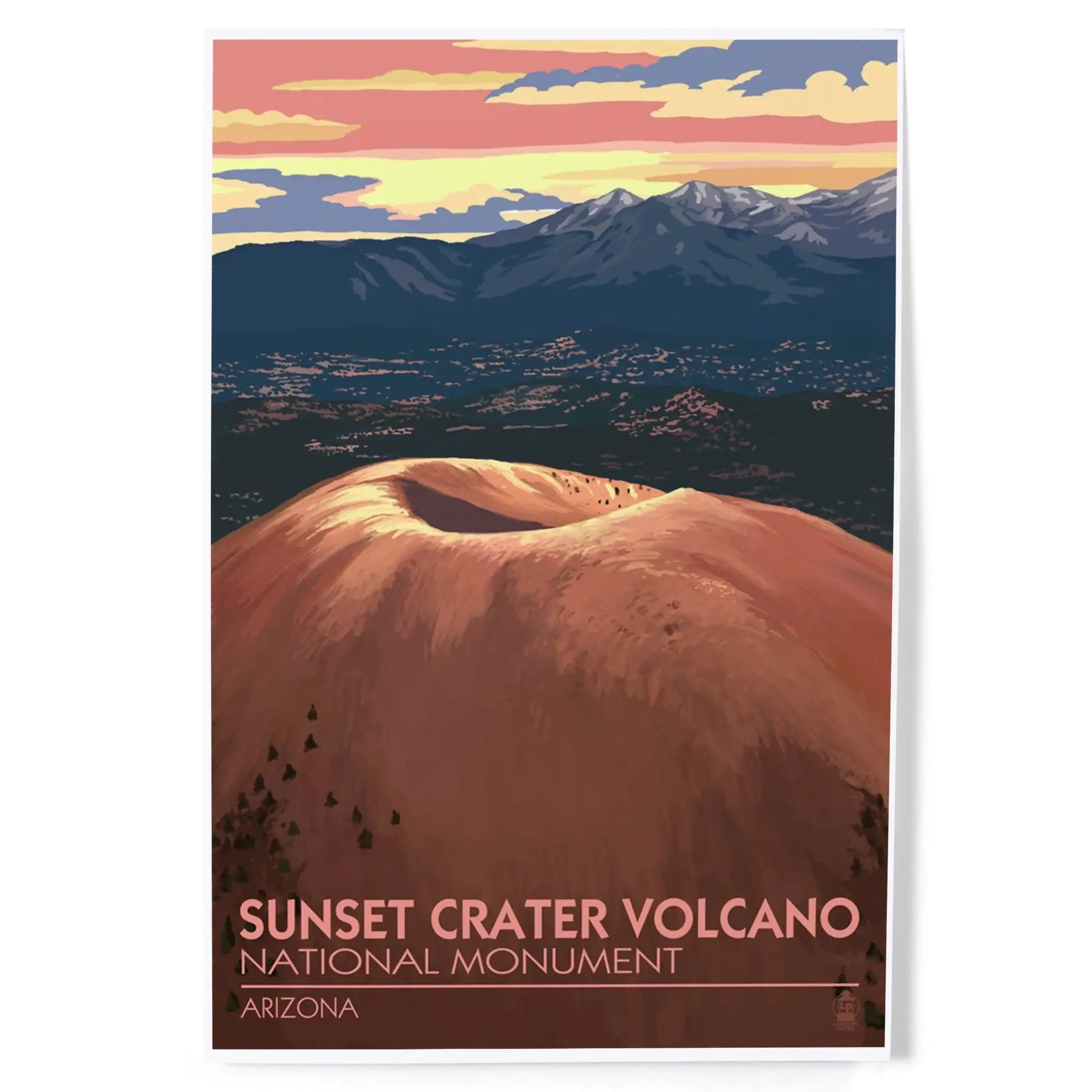 Sunset Crater Volcano National Monument, Arizona art prints, metal