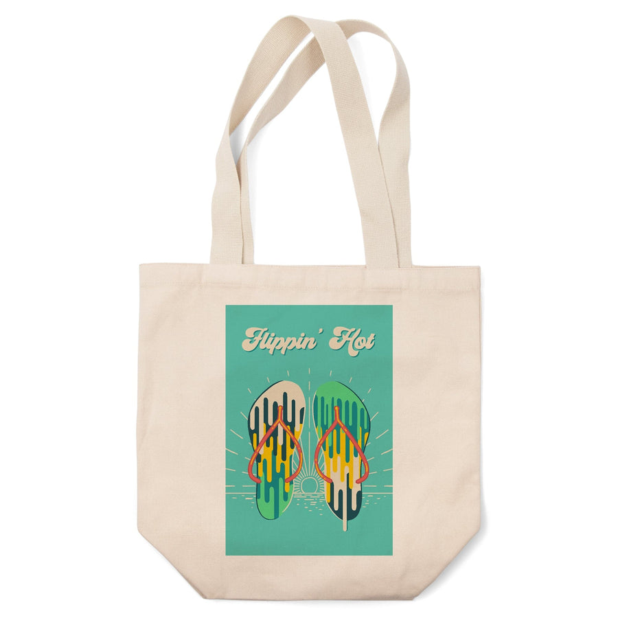 Sweet Relief Collection, Flip Flops, Flippin Hot, Tote Bag Totes Lantern Press 