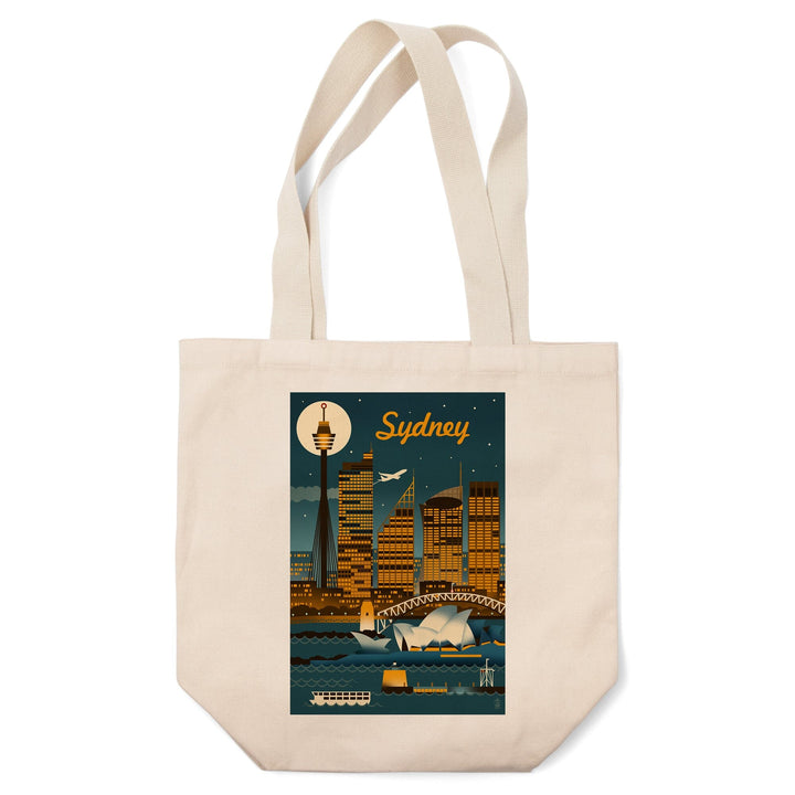 Sydney, Australia, Retro Skyline, Tote Bag Totes Lantern Press 
