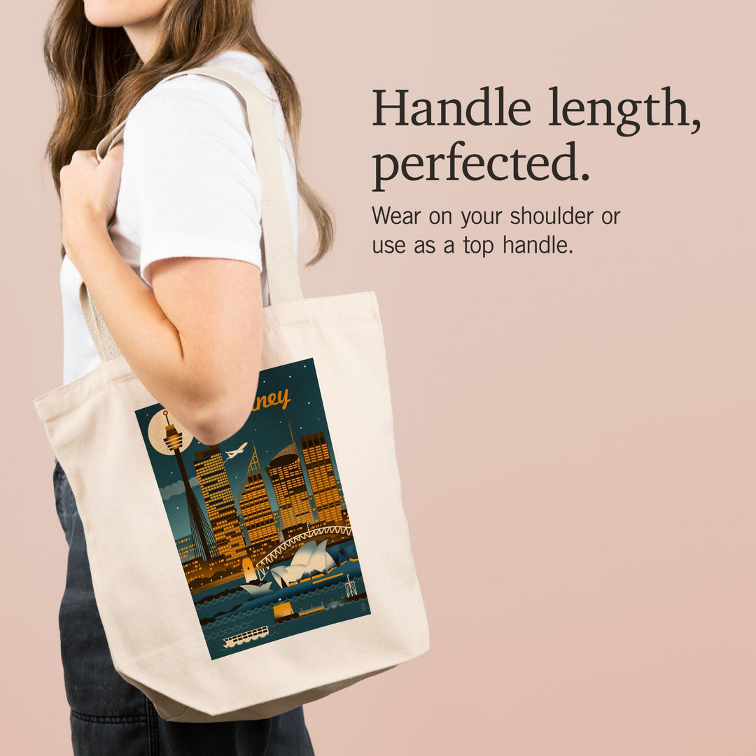 Sydney, Australia, Retro Skyline, Tote Bag Totes Lantern Press 