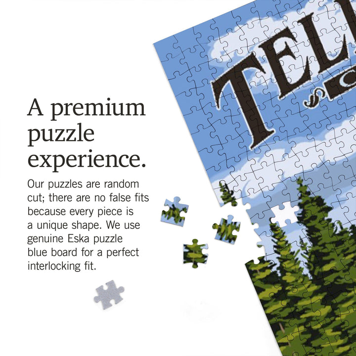 Telluride, Colorado, Waterfall, Jigsaw Puzzle Puzzle Lantern Press 