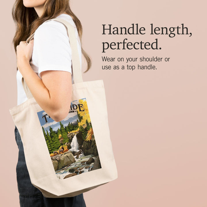 Telluride, Colorado, Waterfall, Tote Bag Totes Lantern Press 