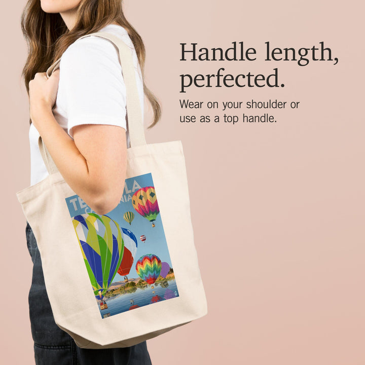 Temecula, California, Hot Air Balloons, Tote Bag Totes Lantern Press 