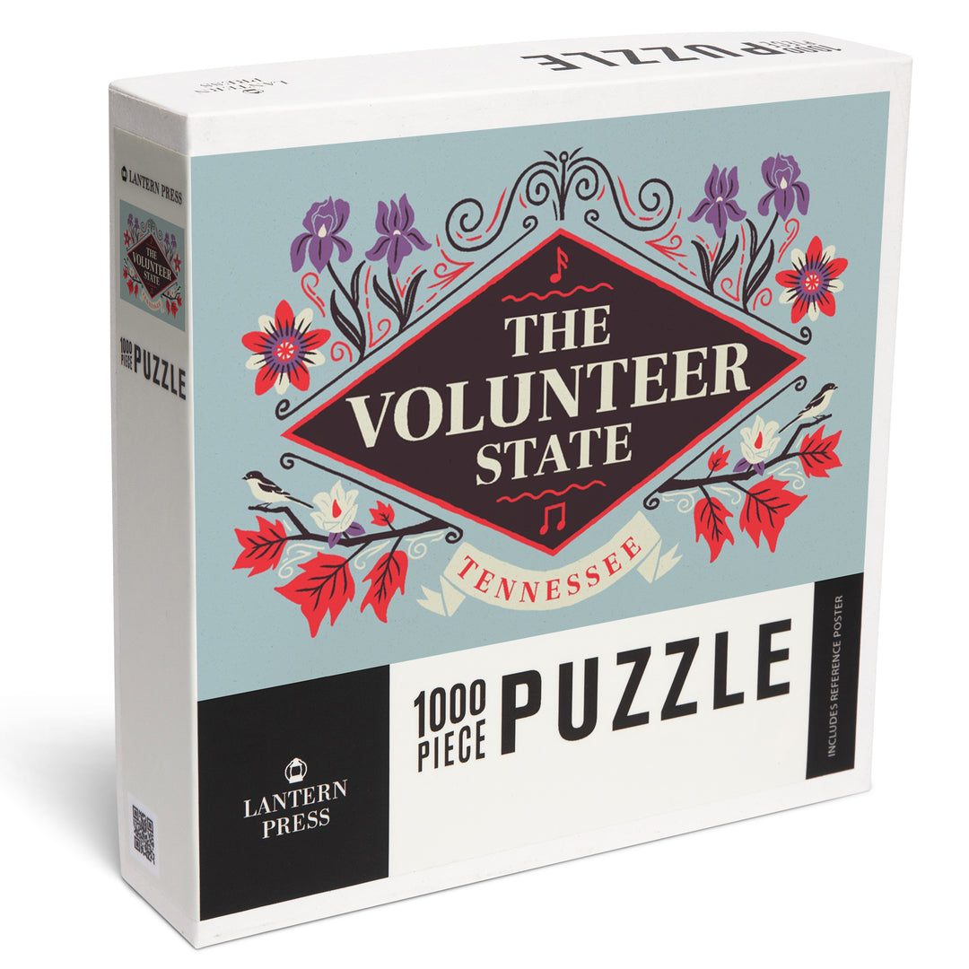 Tennessee, State Motto Crest, State Series, Jigsaw Puzzle Puzzle Lantern Press 