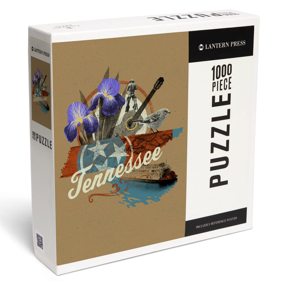 Tennessee, State Photomontage, State Series, Jigsaw Puzzle Puzzle Lantern Press 