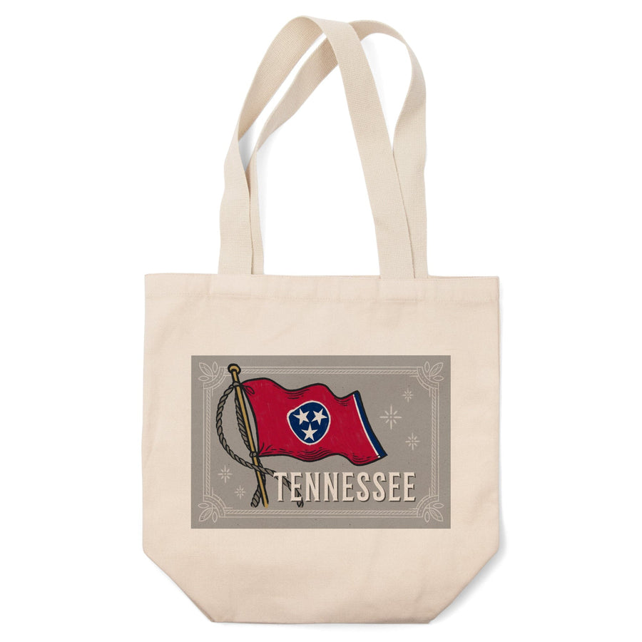 Tennessee, Waving State Flag, State Series, Tote Bag Totes Lantern Press 