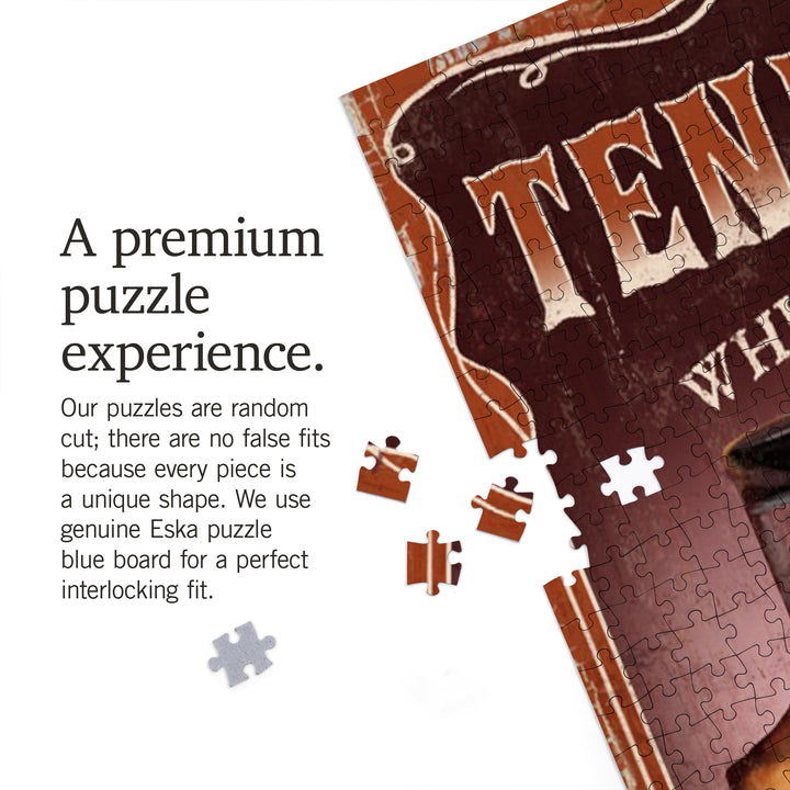 Tennessee, Whiskey Vintage Sign, Jigsaw Puzzle Puzzle Lantern Press 