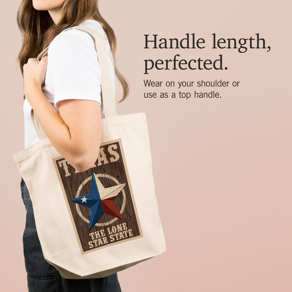 Texas, Barn Star Letterpress, Tote Bag Totes Lantern Press 