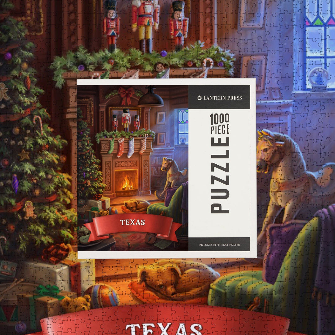 Texas, Christmas Morning, Jigsaw Puzzle Puzzle Lantern Press 