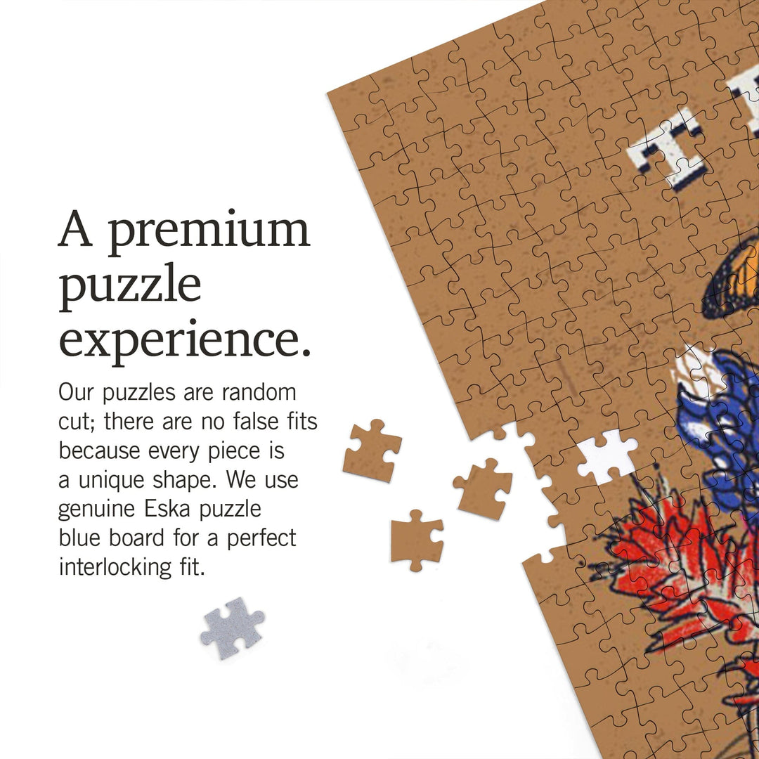 Texas, State Treasure Trove, State Series, Jigsaw Puzzle Puzzle Lantern Press 
